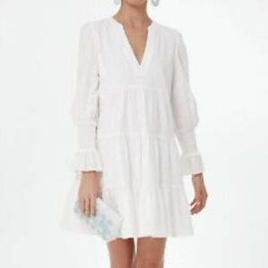 Pomander Place Textured White Dress
